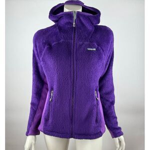 Patagonia R3 Hi-Loft‎ Hoody Women S Fleece Full Zip Jacket Long Sleeve Polartec